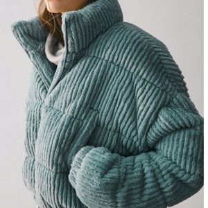 Urban Outfitters corduroy puffer coat